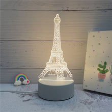 Load image into Gallery viewer, 3D lampe à LED créatif 3D LED veilleuses nouveauté Illusion nuit lampe 3D Illusion lampe